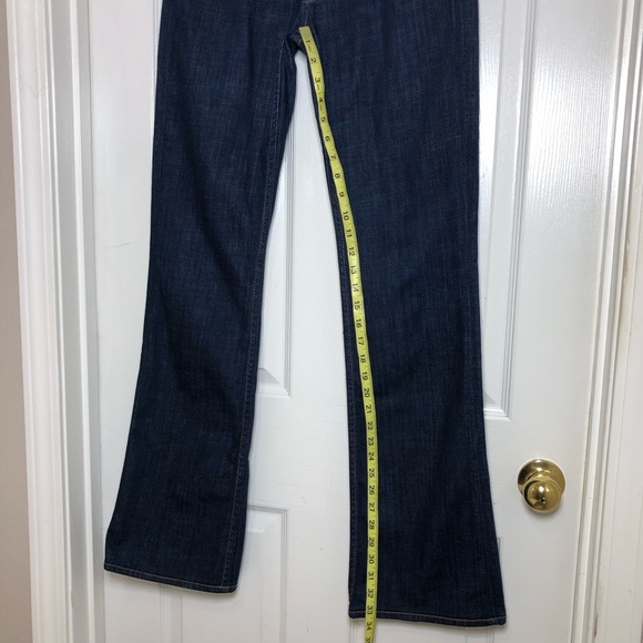 Hudson Made Usa Style W170DSX Mid Rise 2 Button Zipper Bootcut Dark Wash Jean 28 - Picture 15 of 16